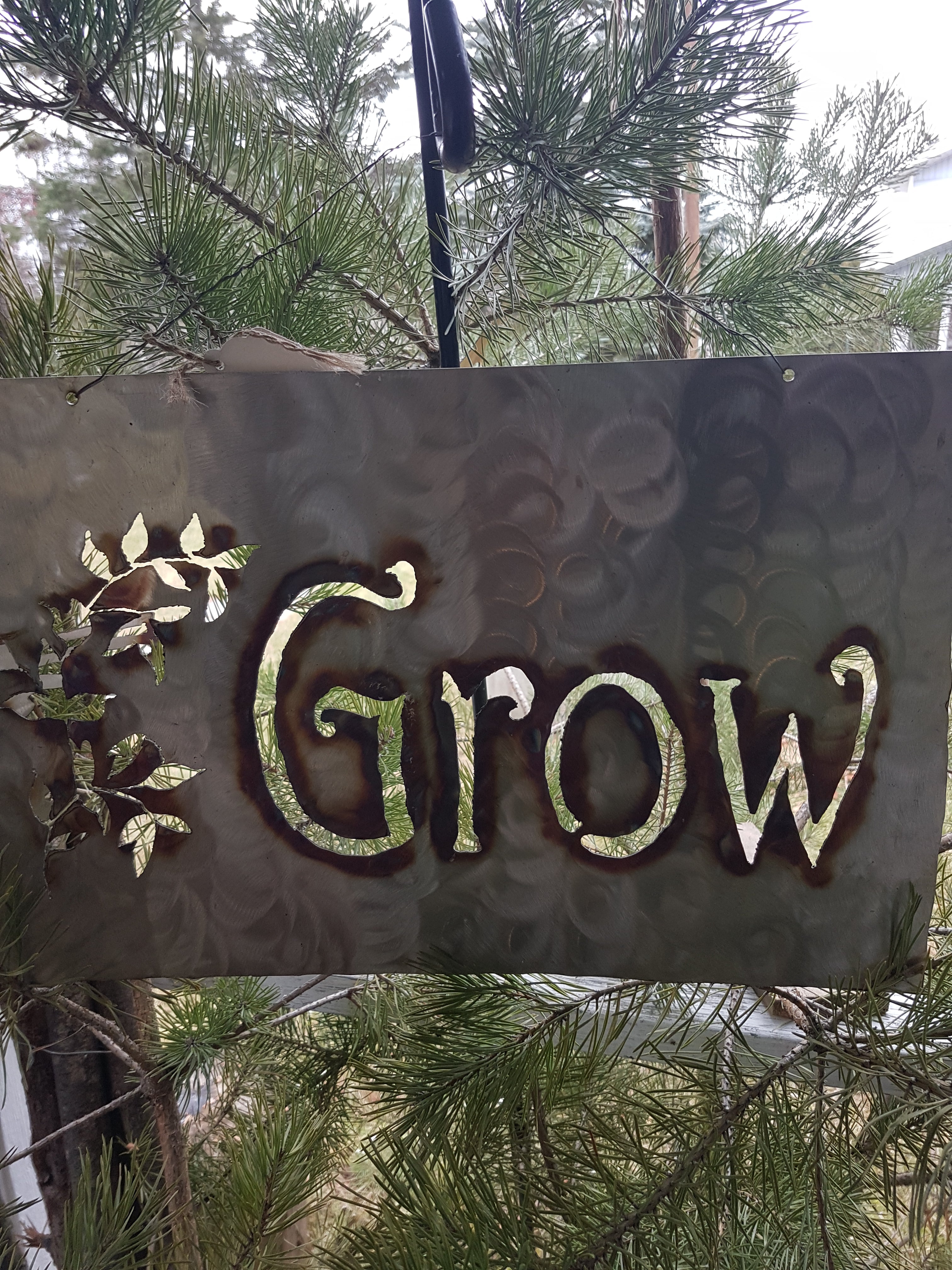 Grow custom Metal sign