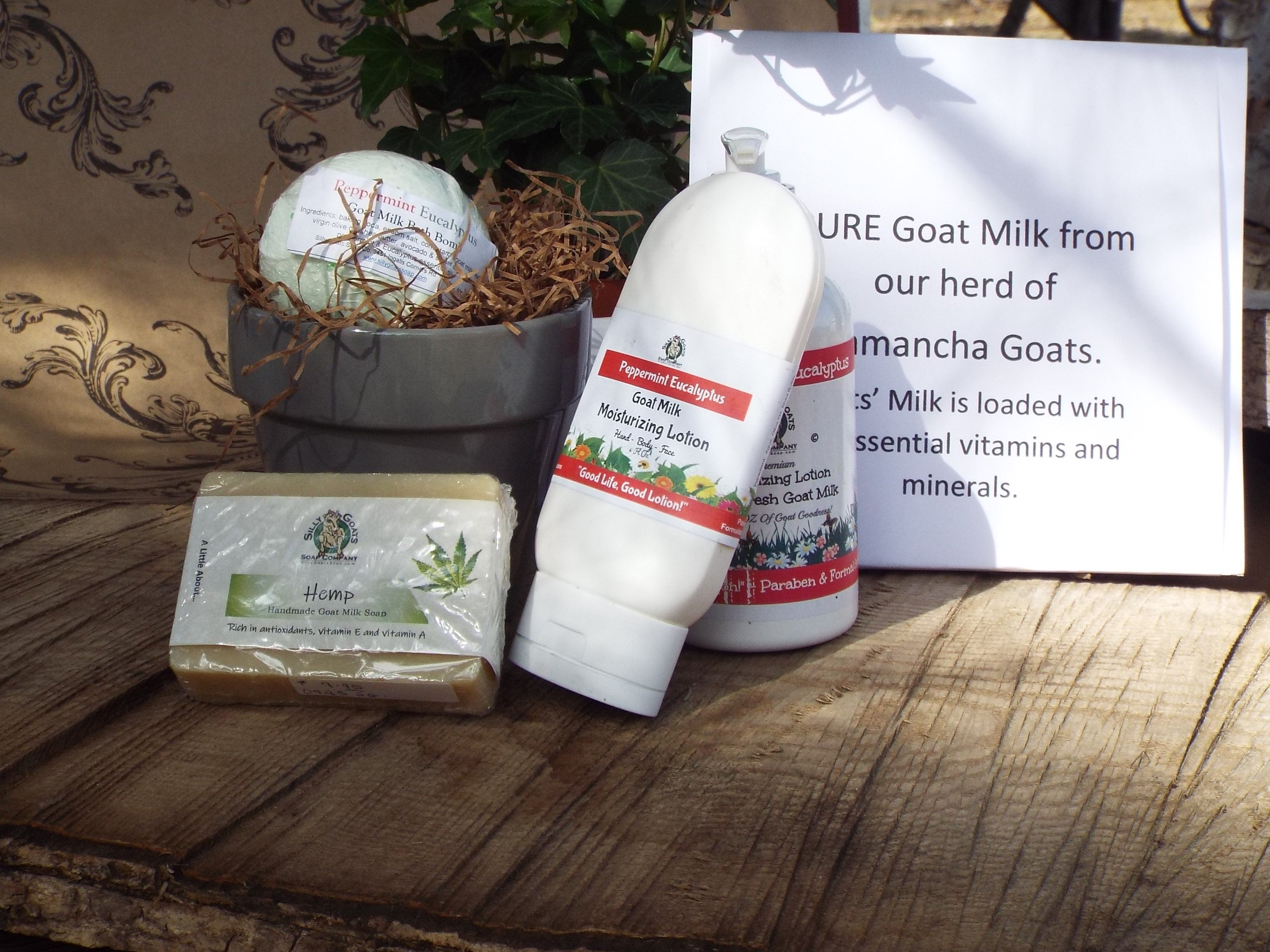 Silly Goats Peppermint eucalyptus Gift set