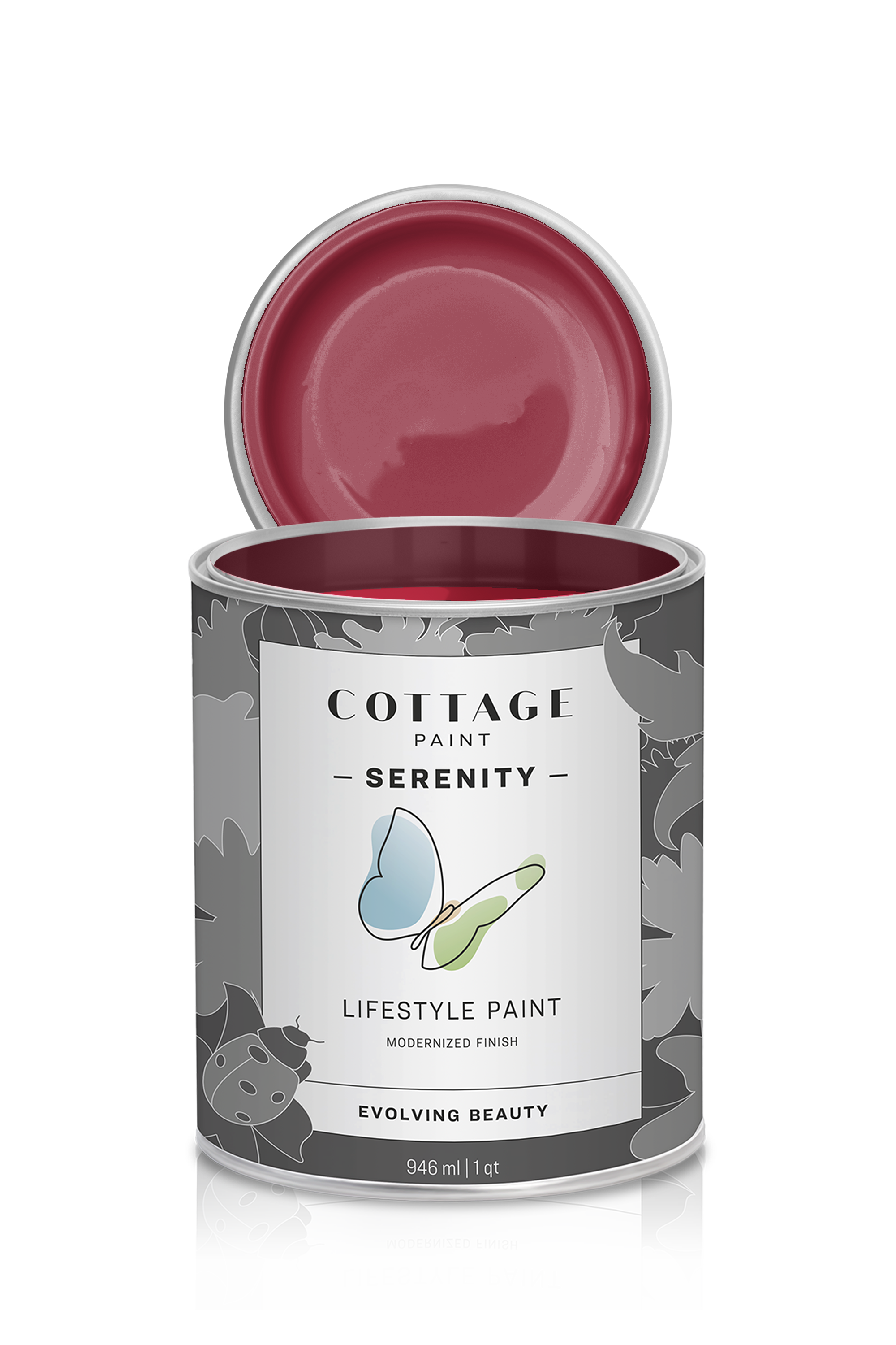 Pinks and Red tones - Serenity Silk Cottage Paint